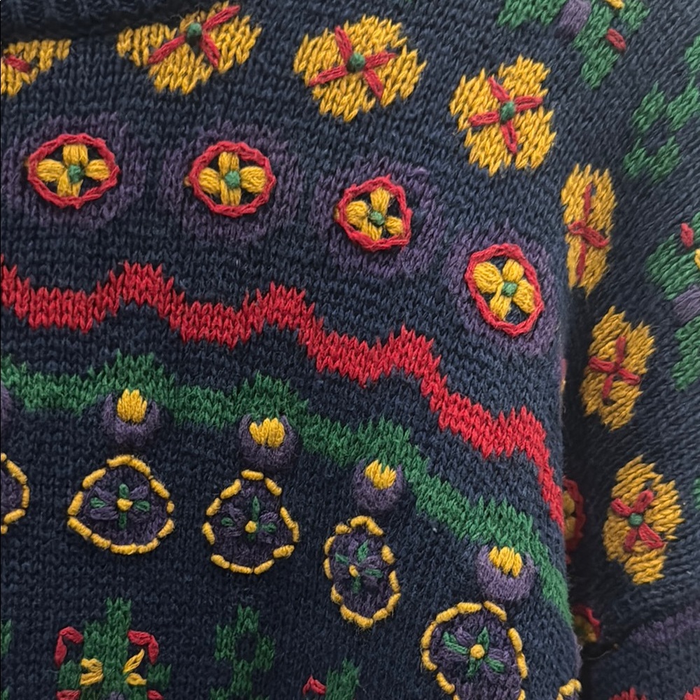 Colorful Patterned Sweater - Picture 2 of 2